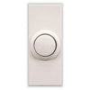 Push Button Doorbell, Wireless, Surface Mount, White, 150-Ft. Range