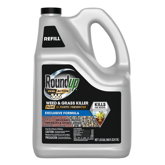 Roundup® Roundup Dual Action 365 Weed & Grass Killer Plus 12 Month Preventer Refill (1.25 Gallon)