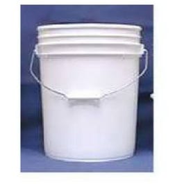 Industrial Pail, White Plastic, 5-Gals.