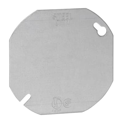 ABB Steel City Blank Octagon Metal Electrical Box Cover (4)