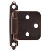 Hardware House 644229 Self-Closing Flush/Overlay Cabinet Hinge, Bronze ~ 2-3/4
