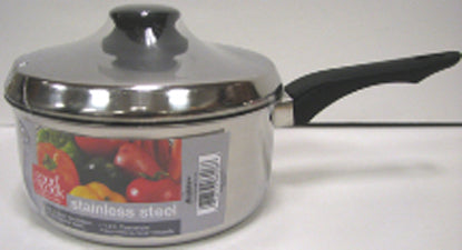 GC 2QT STAINLESS SAUCEPAN W/LID 1 QT.