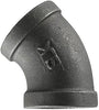 E45-38 ELBOW 3/8 BLACK 45DEG