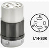 Leviton 30A 125V/250V 4-Wire 3-Pole Industrial Grade Locking Cord Connector