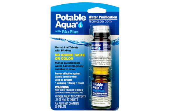 Potable Aqua Water Purification Tablets With PA Plus (50 Tablets)