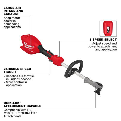 Milwaukee M18 FUEL™ Power Head w/ QUIK-LOK™