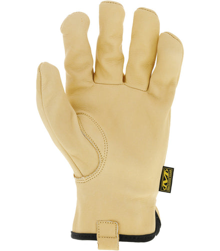 Mechanix Wear Leather Work Gloves Leather Cow Driver Large, Brown
