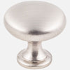 Kasaware 1-3/16 Diameter Mushroom Knob, 4-pack Satin Nickel Finish