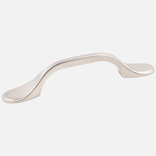 Kasaware 5 Overall Length Spoon Foot Pull, 2-pack Satin Nickel Finish