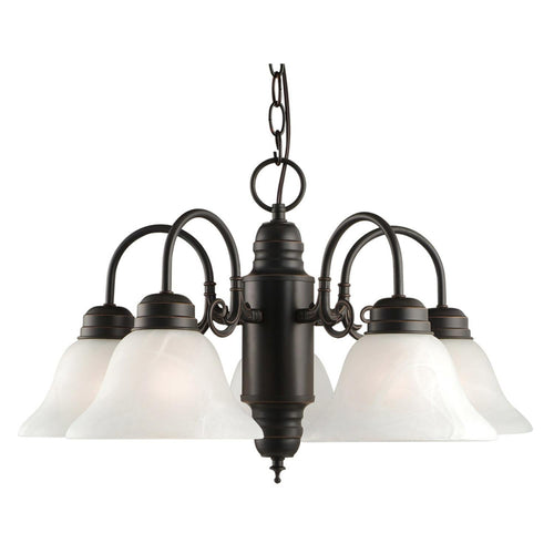 Design House Millbridge Chandelier in Oil-Rubbed Bronze, 5-Light 13.5-Inch by 22-Inch (13.5 x 22)