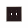 Eaton Cooper Wiring Toggle Wallplate, Brown