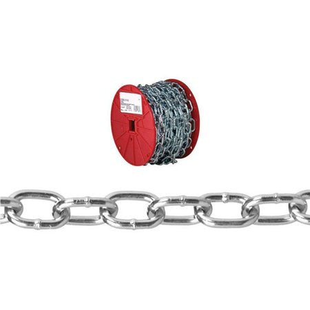 Baron Passing Link Carbon Steel Chain, 0.18 in. Dia. x 50 ft.