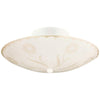 Design House Globe Floral Design Ceiling Light in White, 2-Light