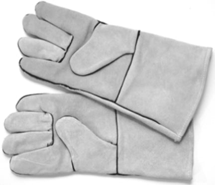 GLOVE GRAY LEATHER WELDING