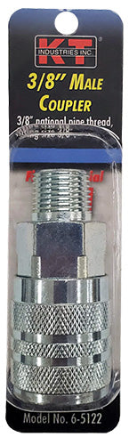 K-T Industries Industrial 3/8'' Male Npt 3/8'' Coupler