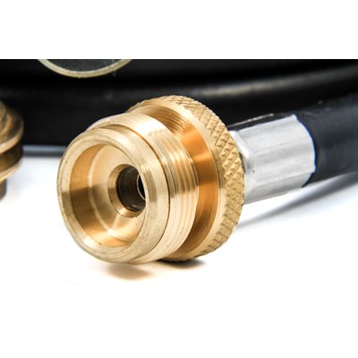 Camco RV Propane 3-Port Brass Tee with 12' Propane Hose