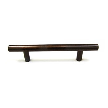 Hardware House 156172 Round Bar Pull, Oil Rub'd Bronze ~ 3-3/4