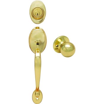 Hardware House/Locks 499186 49-9186 CP-Polished Brass Jemison/Helena Handleset