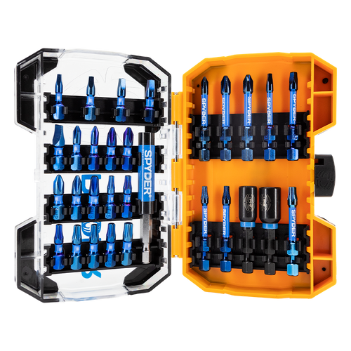 Spyder 30-Piece Mach-Blue™ Impact Driver Bit Kit
