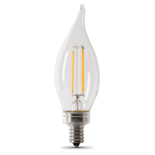 Feit Electric 3.3W (40W Replacement) Soft White (2700K) BA10 Dimmable Enhance LED Filament Bulb