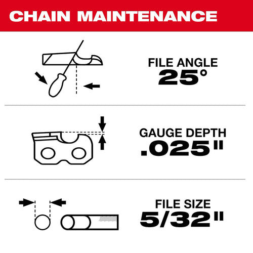 Milwaukee 14 .325 LOW PROFILE™ Pitch, .043 Gauge Saw Chain