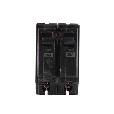 GE THQL 20A Double-Pole Standard Trip Circuit Breaker