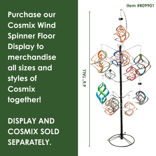 Red Carpet Studios Red Carpet Studios Copper Cosmix Garden Spinner with Crystal -11″)