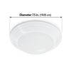 Feit Electric 74006/6WYCA 7.5 in. 12W (75W Replacement) Color Selectable Round LED Ceiling Downlight, White