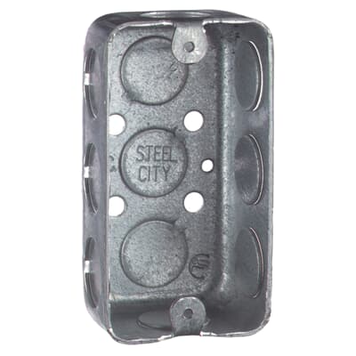 ABB Installation Steel City 4X2X2 1/8X1 1/2 UTIL BX 1/2 KO 5835112-25R