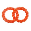 Boss Pet Infinity TPR 2 Rings Orange Dog Toy