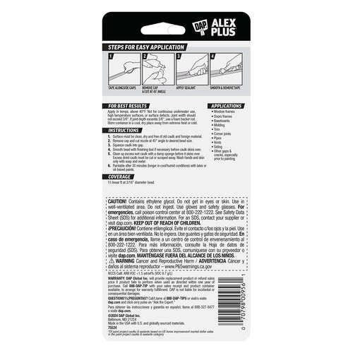 DAP Alex Plus All-Purpose Caulk