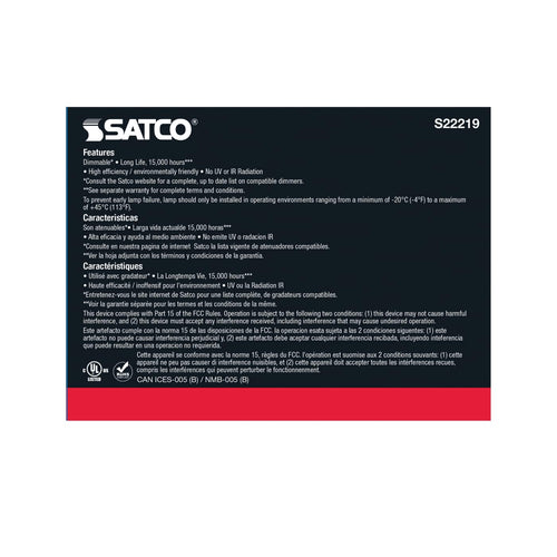Satco Products S22219 11.5PAR38/LED/930/FL/120V/2PK