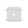 Hubbell 2-Gang Weatherproof Box, Seven 1/2 or 3/4 in. Threaded Outlets, White