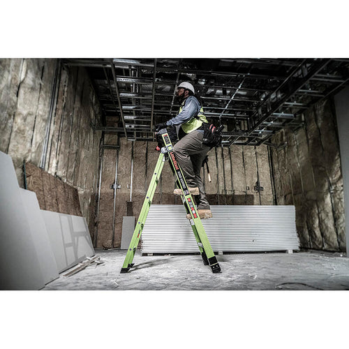 Little Giant King Kombo 2.0 Professional, 6' - ANSI Type IAA - 375 lb/170 kg Rated, Fiberglass 3-in-1 All-Access Combination Ladder