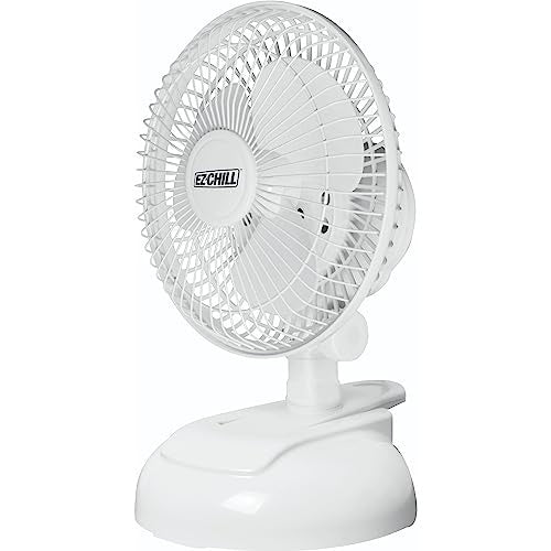EZ-CHill Clip Desk Fan with Removable Base