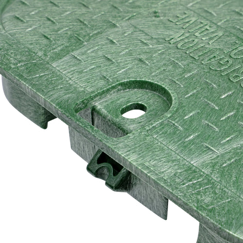 NDS 14 in. X 19 in. Rectangular Standard Series Valve Box Cover, Green Irrigation Control Valve