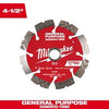 Milwaukee 4-1/2 DIAMOND MAX™ Segmented Turbo, General Purpose Diamond Blade