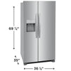 Frigidaire 26 Cu. Ft. 36 Standard-Depth Side-by-Side Refrigerator