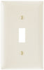 Legrand Pass & Seymour TradeMaster® 1-Gang Nylon Wall Plate, 1 Toggle Switch Opening, Light Almond