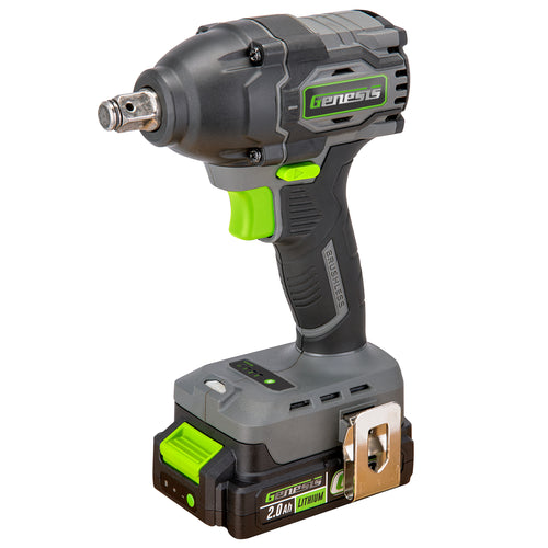 Genesis 20v Brushless 3-Speed 1/2″ Impact Wrench