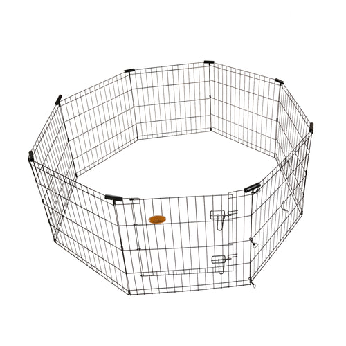 KennelMaster 8-Panel Pet Exercise Playpen with Gate