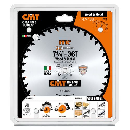 CMT ITK Wood & Metal ITK Saw Blade