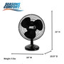 Seasons Comfort 16 Inch Oscillating Tabletop Fan, 3 Speeds, Adjustable Tilt - FTT16