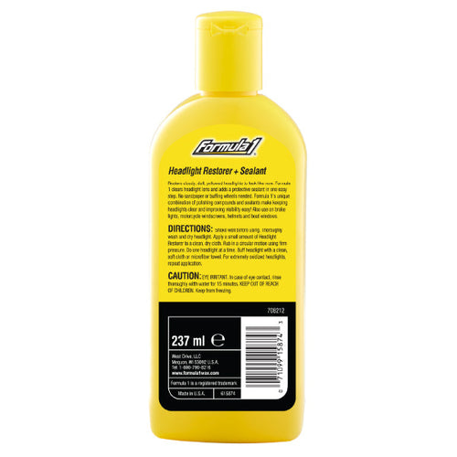 Formula 1 Headlight Restorer