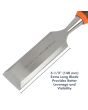 Buck Bros. 74718 Comfort Grip Wood Chisel – 1-1/2 (38MM)