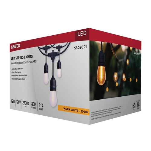 Satco S8020R1 24FT/LED/SL/S14/27K/120V
