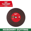 Milwaukee 14 x 1/8 x 1 Masonry Cut Off Wheel -Type 1