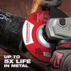 Milwaukee 5 x 1/4 x 7/8 Performance+ Metal Grinding Wheel - Type 27