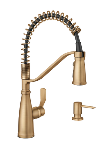Moen Nolia One-Handle High Arc Pre-Rinse Spring Pulldown Kitchen Faucet