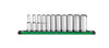 SK Tools 1/2 Drive, 11 Piece, 6 Point, SAE, Deep Chrome Socket Set